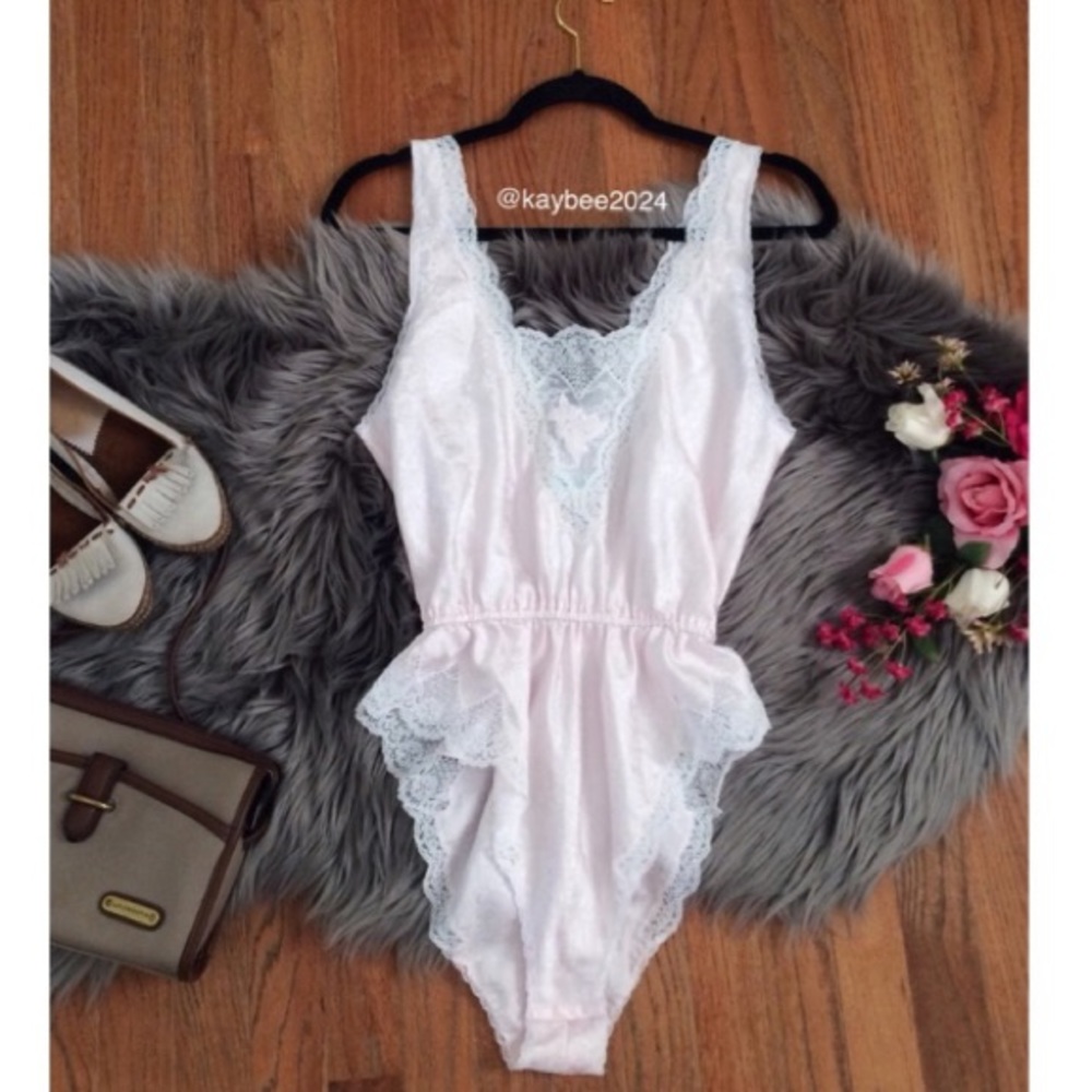 80’s Vintage lingerie romper